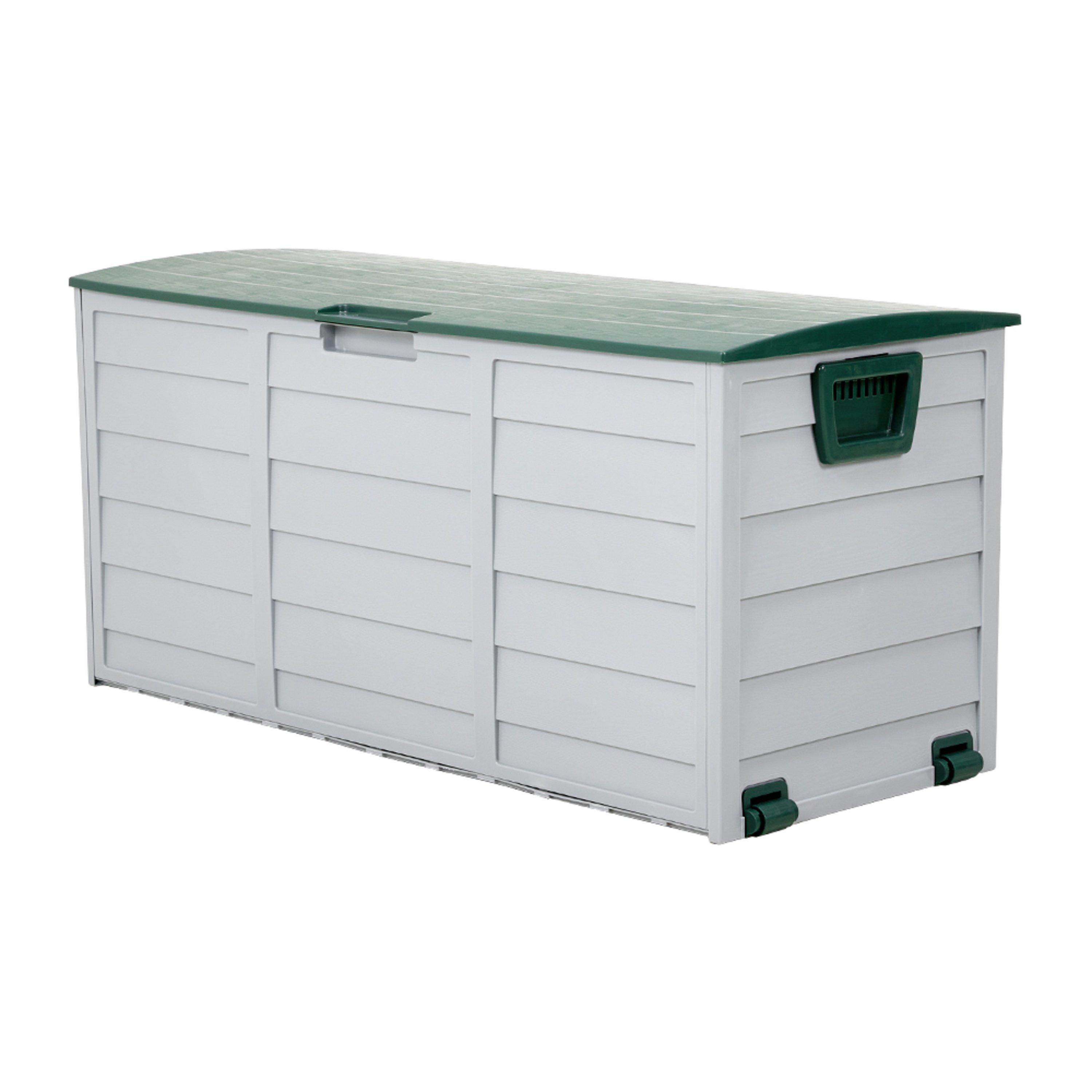 Greenlight Grey - Breeins - Outdoor Storage Deck Box with Wheels - 4