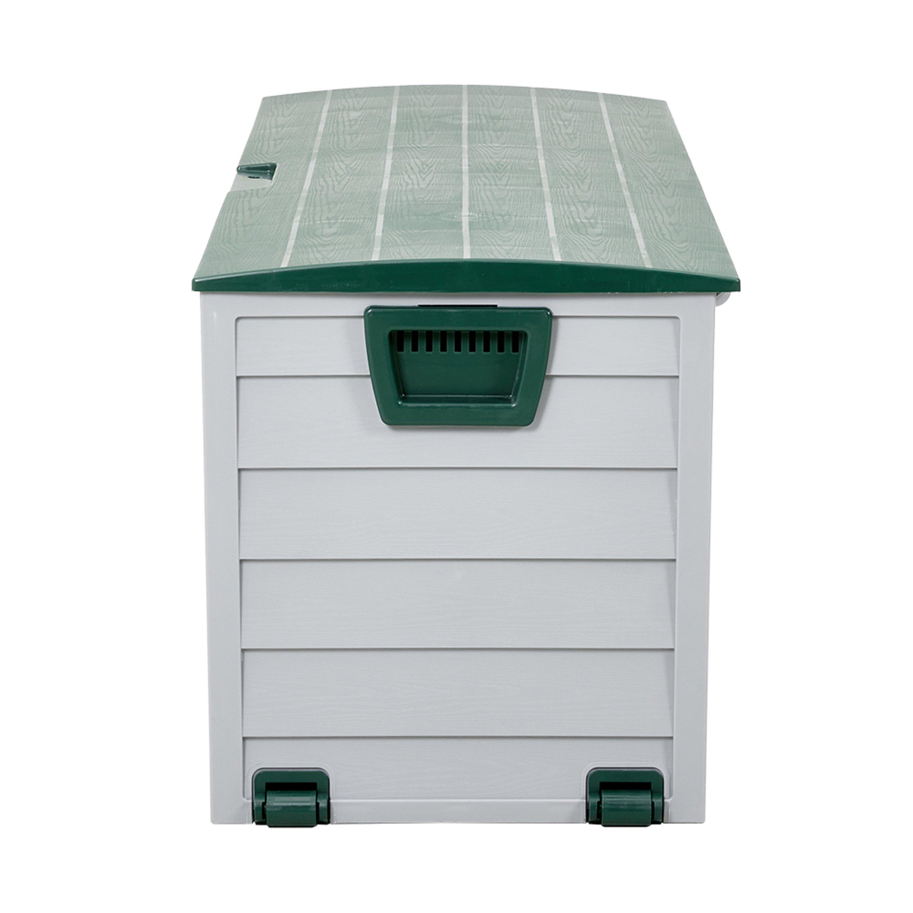 Greenlight Grey - Breeins - Outdoor Storage Deck Box with Wheels - 5