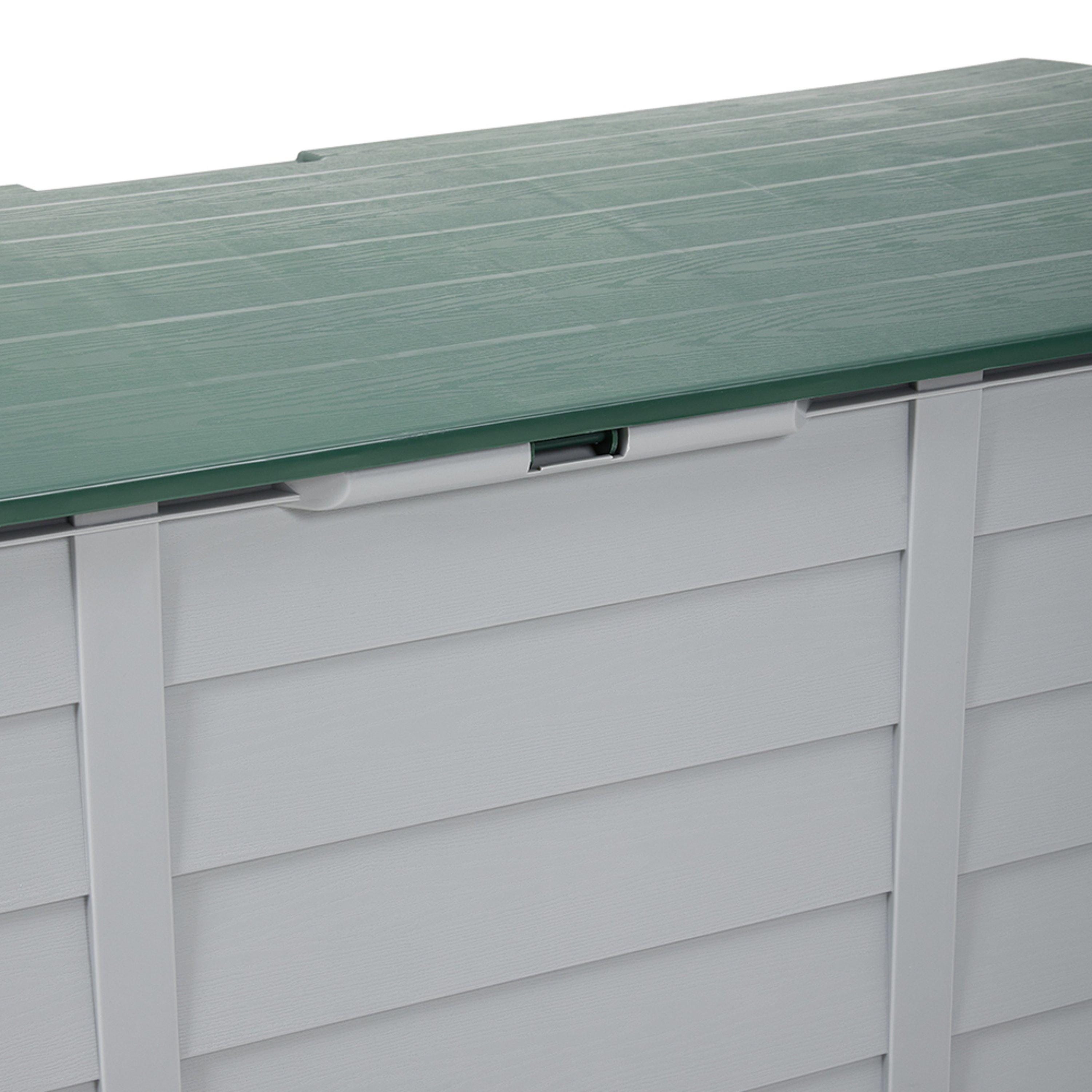 Greenlight Grey - Breeins - Outdoor Storage Deck Box with Wheels - 8
