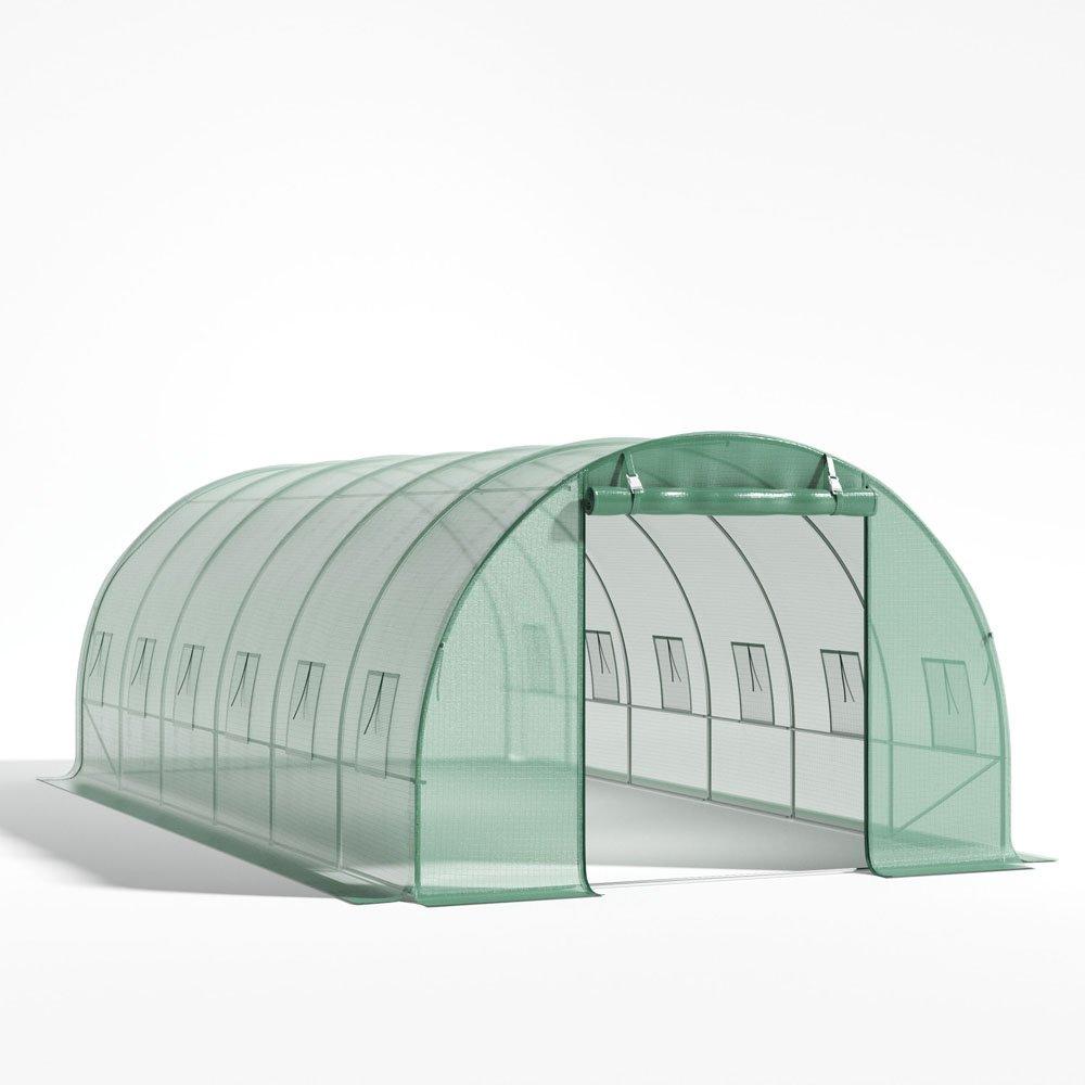 Green - Breeins - Walk-in Green Tunnel Greenhouse Steel - 3