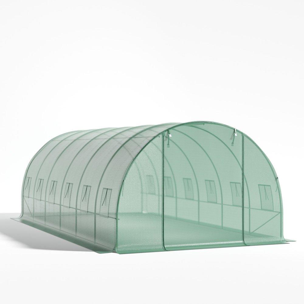 Green - Breeins - Walk-in Green Tunnel Greenhouse Steel - 4