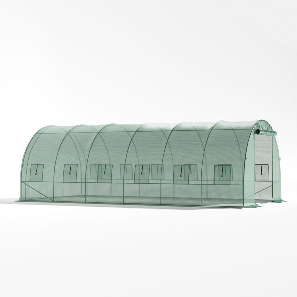Green - Breeins - Walk-in Green Tunnel Greenhouse Steel - 5