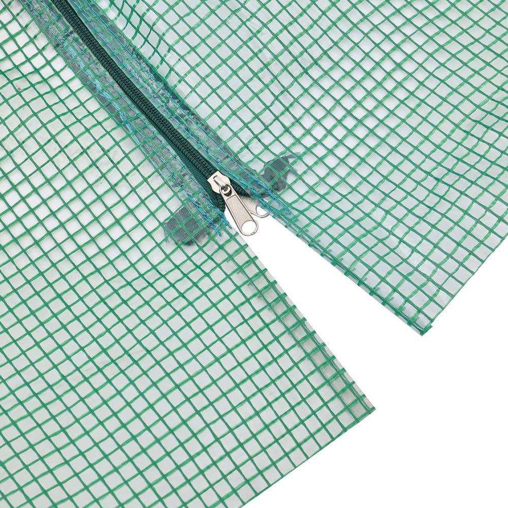 Green - Breeins - Walk-in Green Tunnel Greenhouse Steel - 8