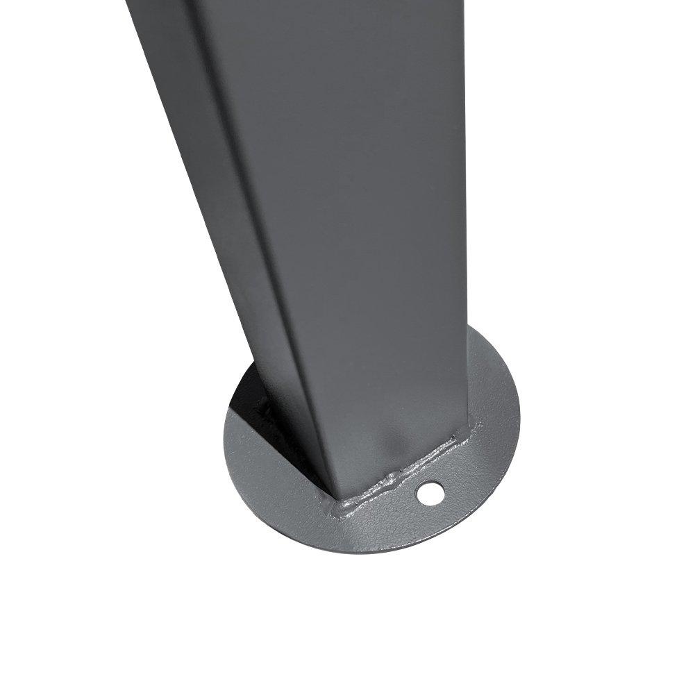 Grey - Breeins - Outdoor Metal Arched Pergola with Shade - 8