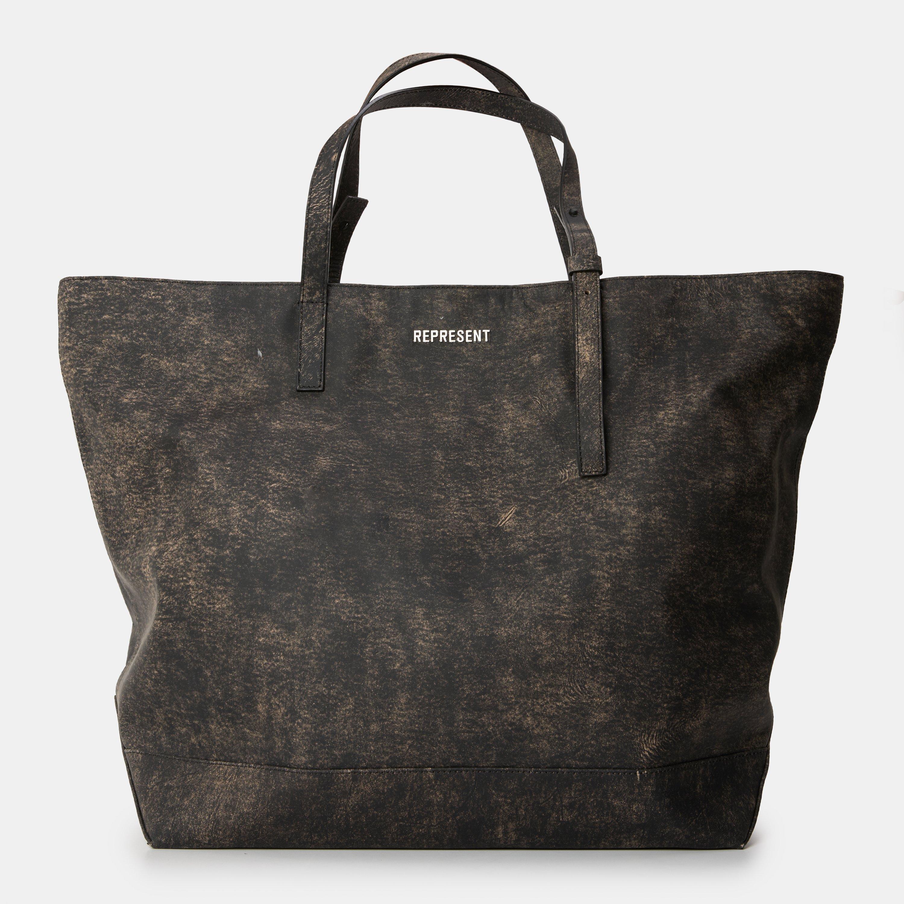 Brown - Represent - Men's Leather Tote Bag - 1