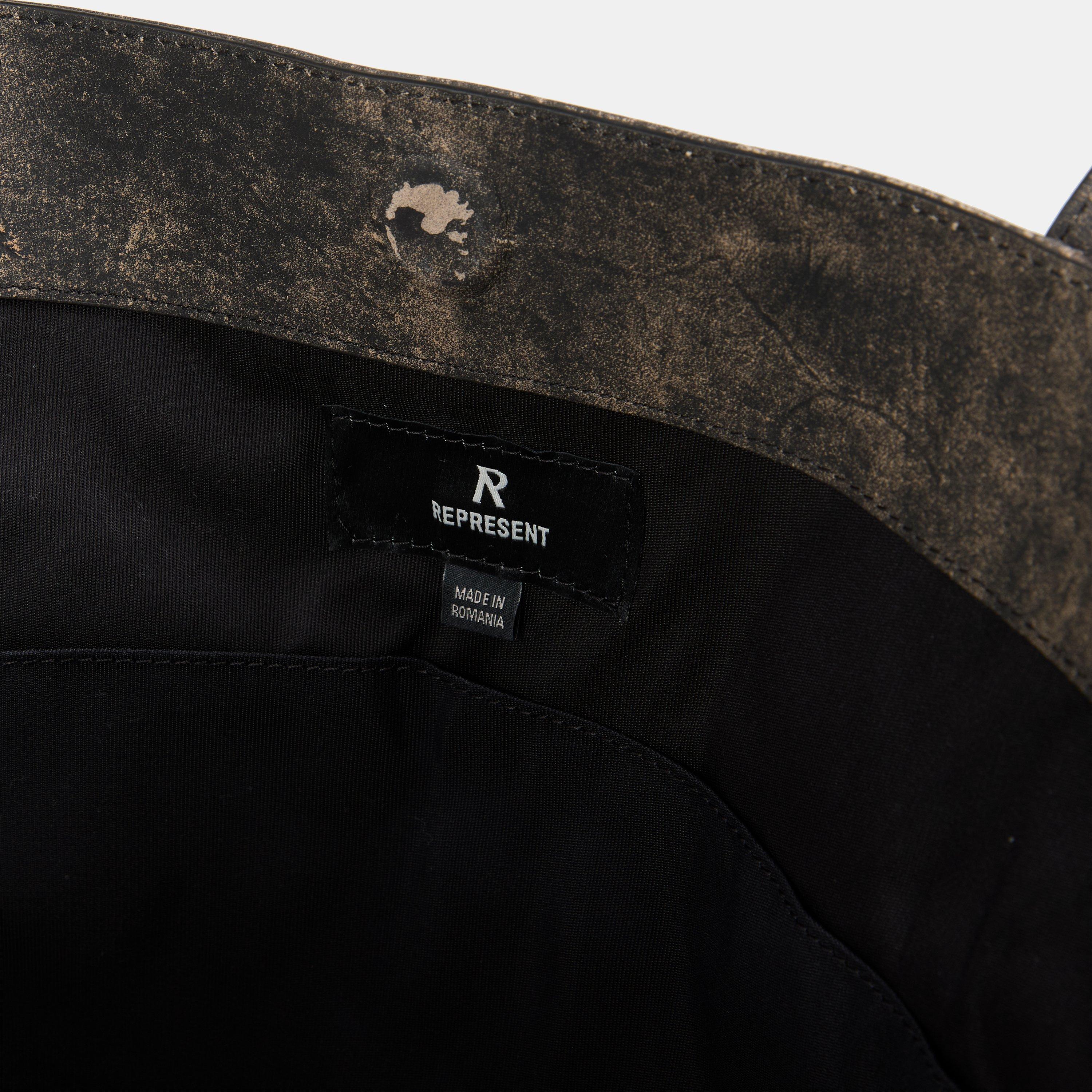 Brown - Represent - Men's Leather Tote Bag - 5