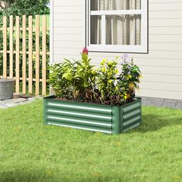 Breeins Galvanized Steel Raised Garden Bed