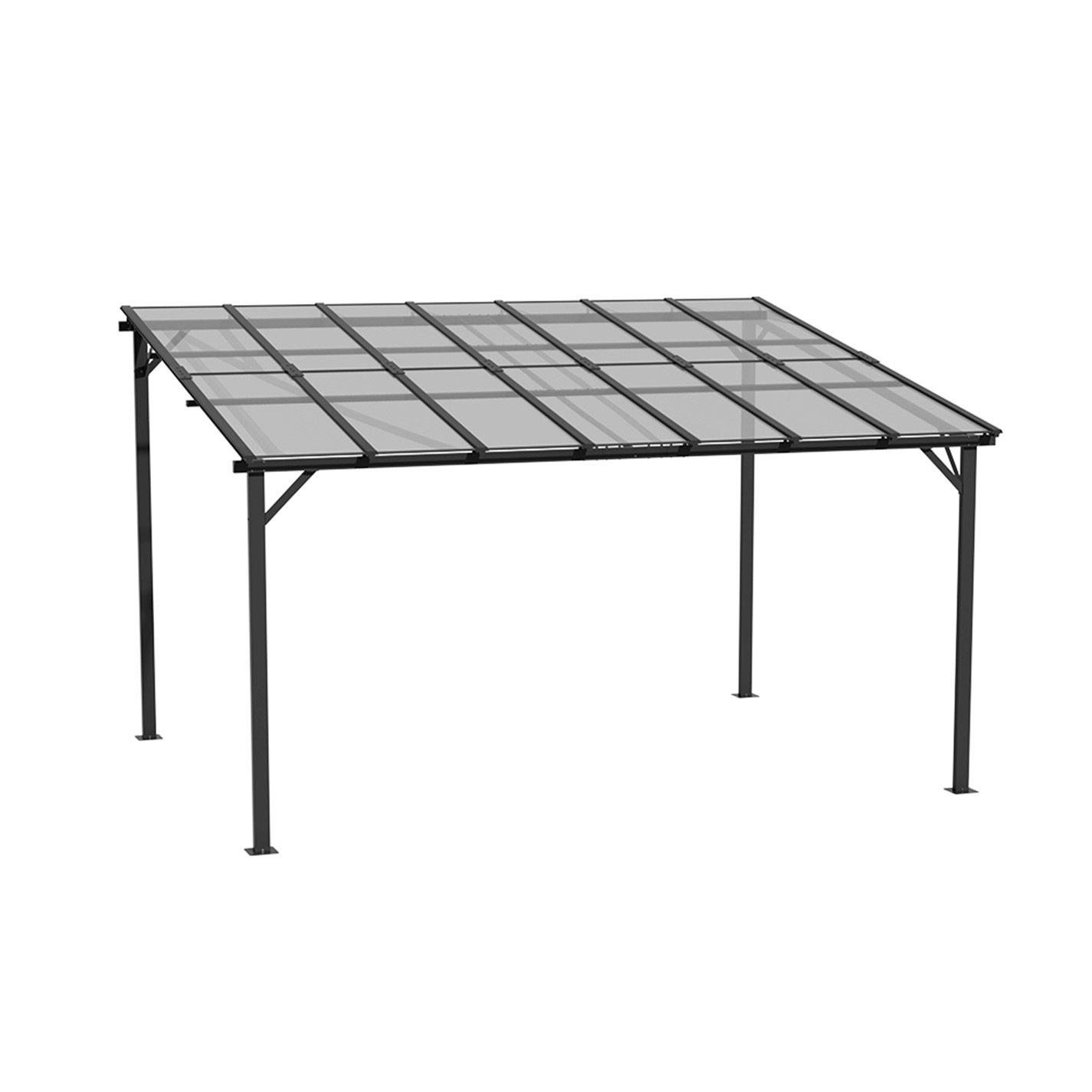 Grey - Breeins - Wall-Mounted Patio Canopy - 3