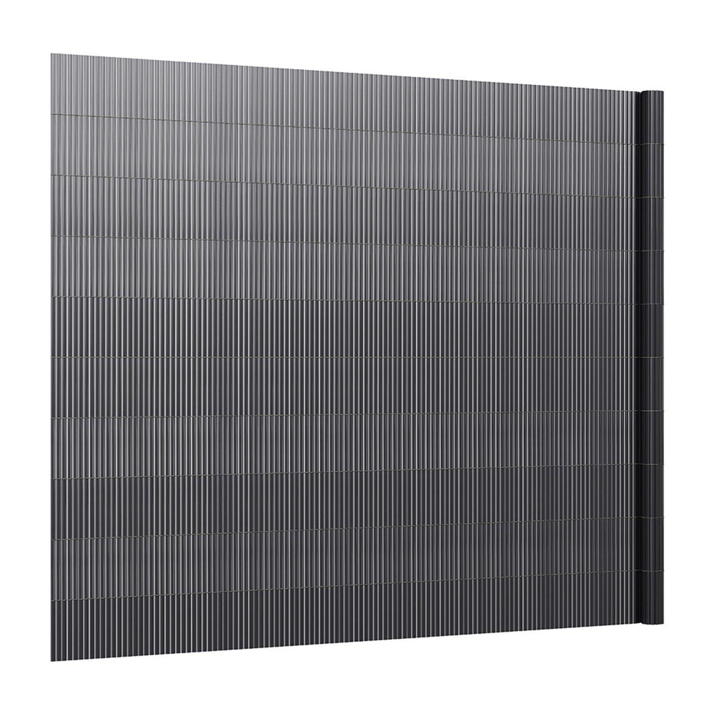 Grey - Breeins - 3 x 1.8m Waterproof PVC Privacy Screening Fence - 3