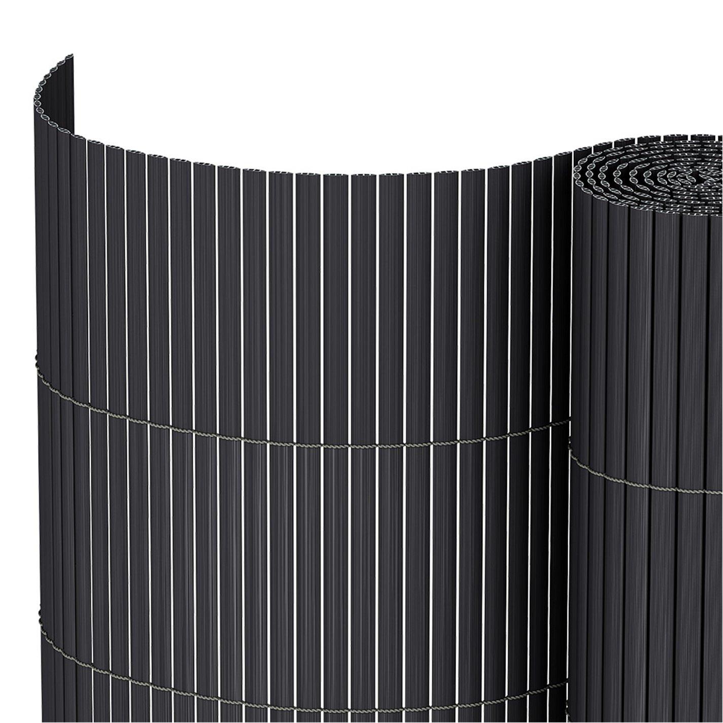 Grey - Breeins - 3 x 1.8m Waterproof PVC Privacy Screening Fence - 5