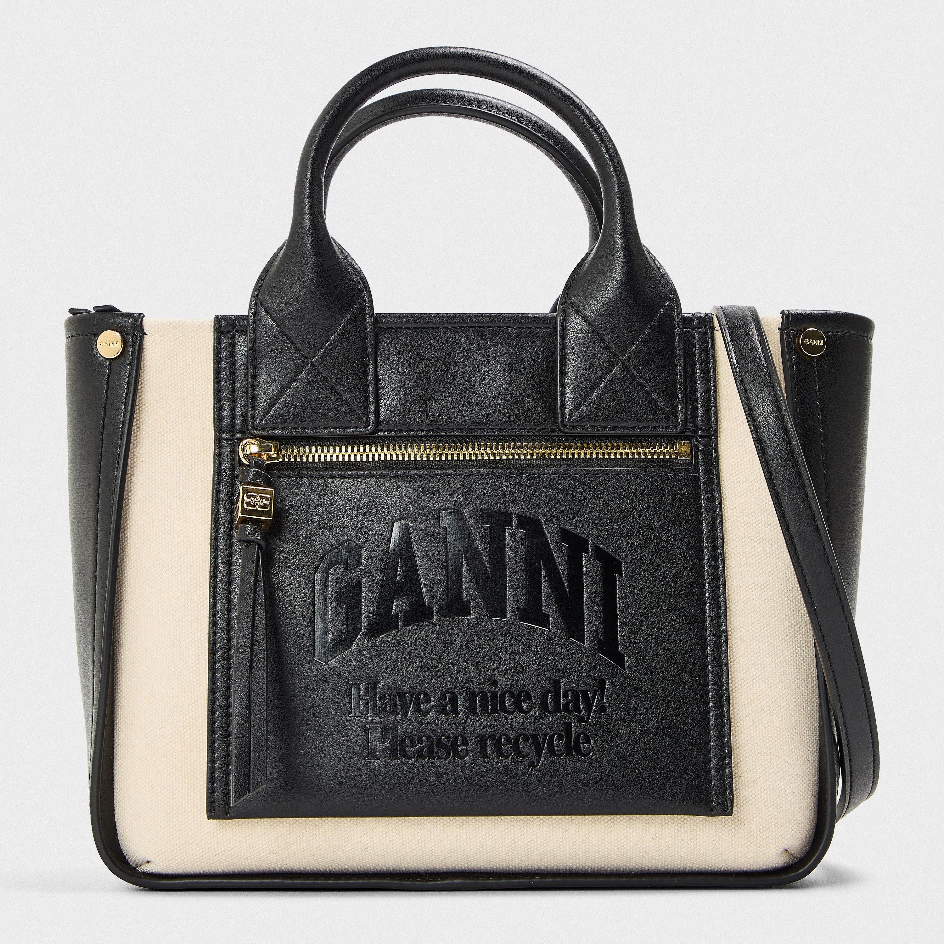 Black - Ganni - Ganni S Pocket Tote Ld61 - 1