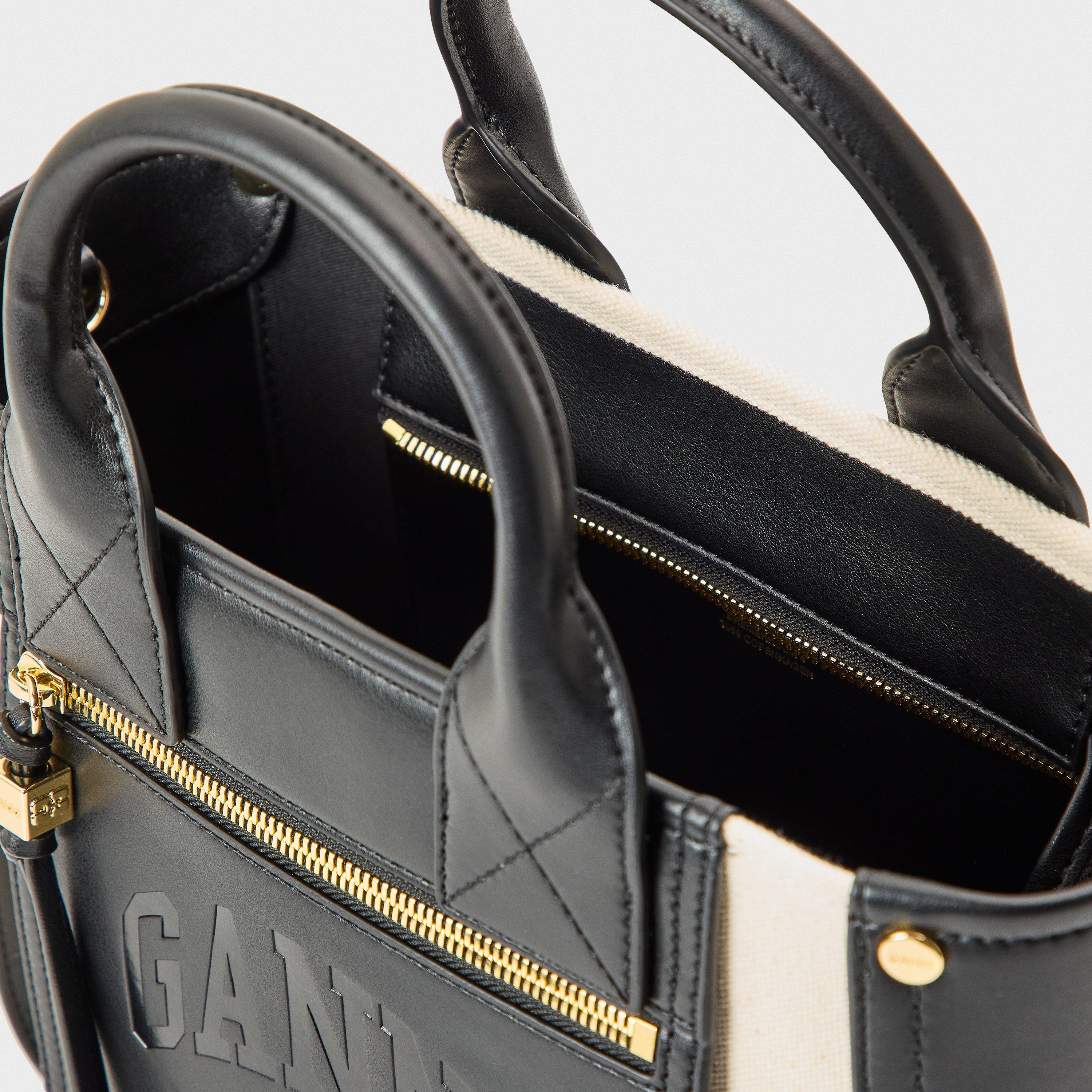 Black - Ganni - Ganni S Pocket Tote Ld61 - 4