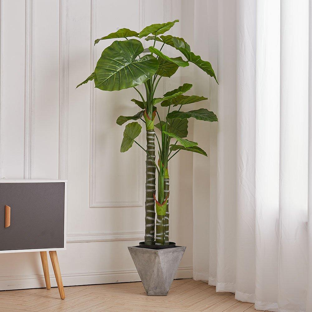 Life Ideas  160Cm Artificial Tropical Plant With Flowerpot - Green