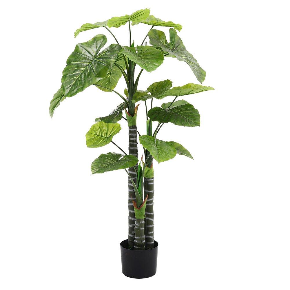 Green - LIFE IDEAS - 160cm Artificial Tropical Plant with Flowerpot - 3