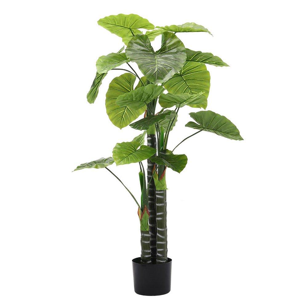 Green - LIFE IDEAS - 160cm Artificial Tropical Plant with Flowerpot - 4
