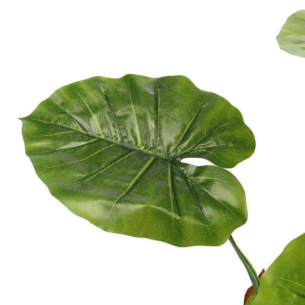 Green - LIFE IDEAS - 160cm Artificial Tropical Plant with Flowerpot - 5