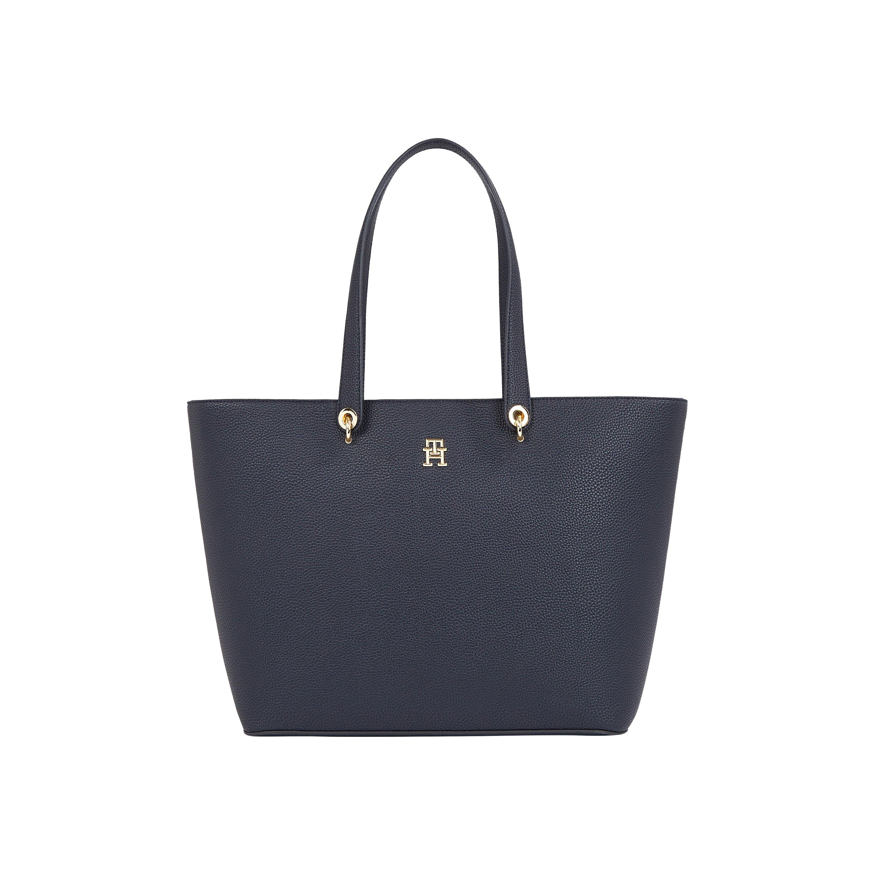 Tommy Hilfiger Women's Space Blue Th Emblem Tote Bag