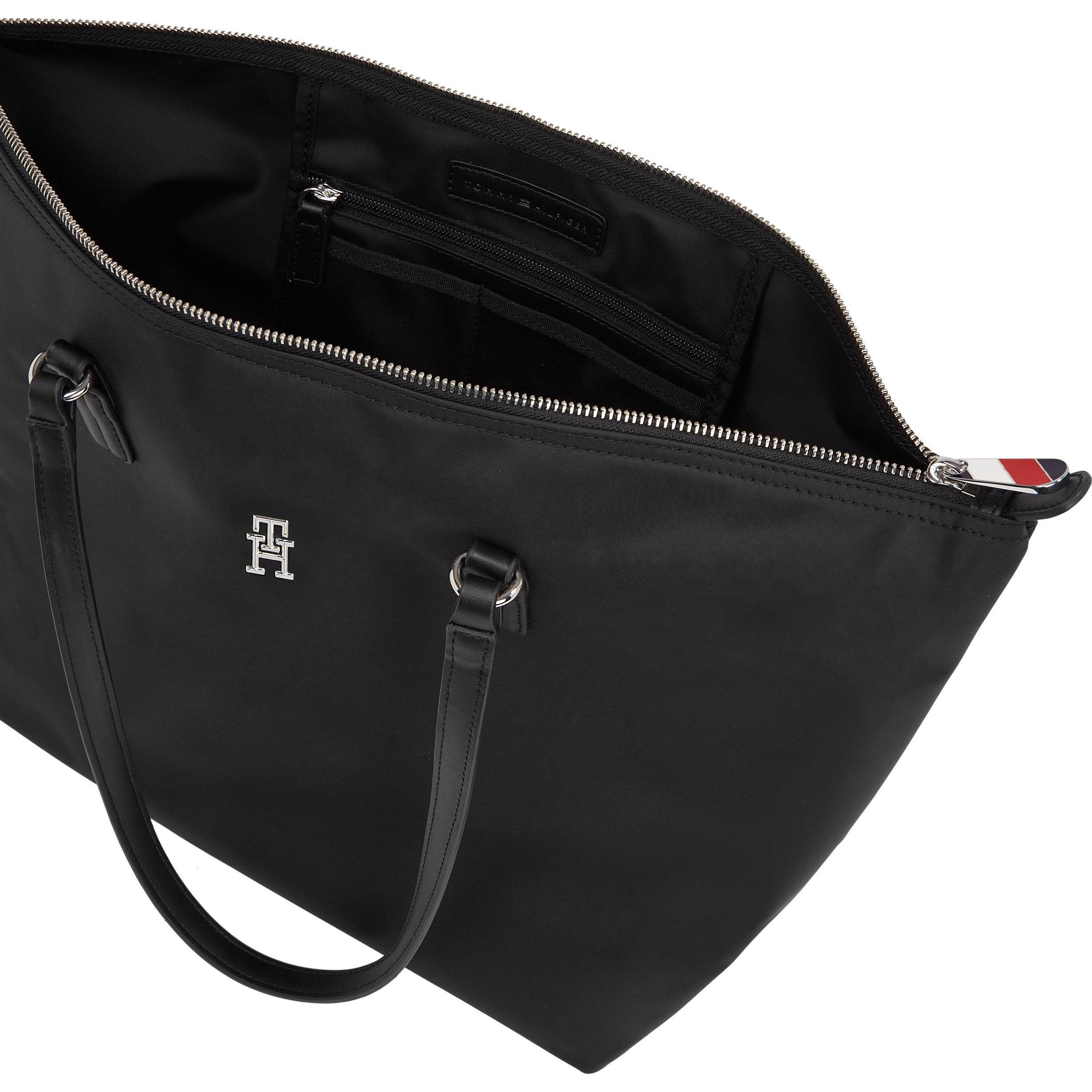Zwart - Tommy Hilfiger - TH Monogram Plaque Tote Bag - 3