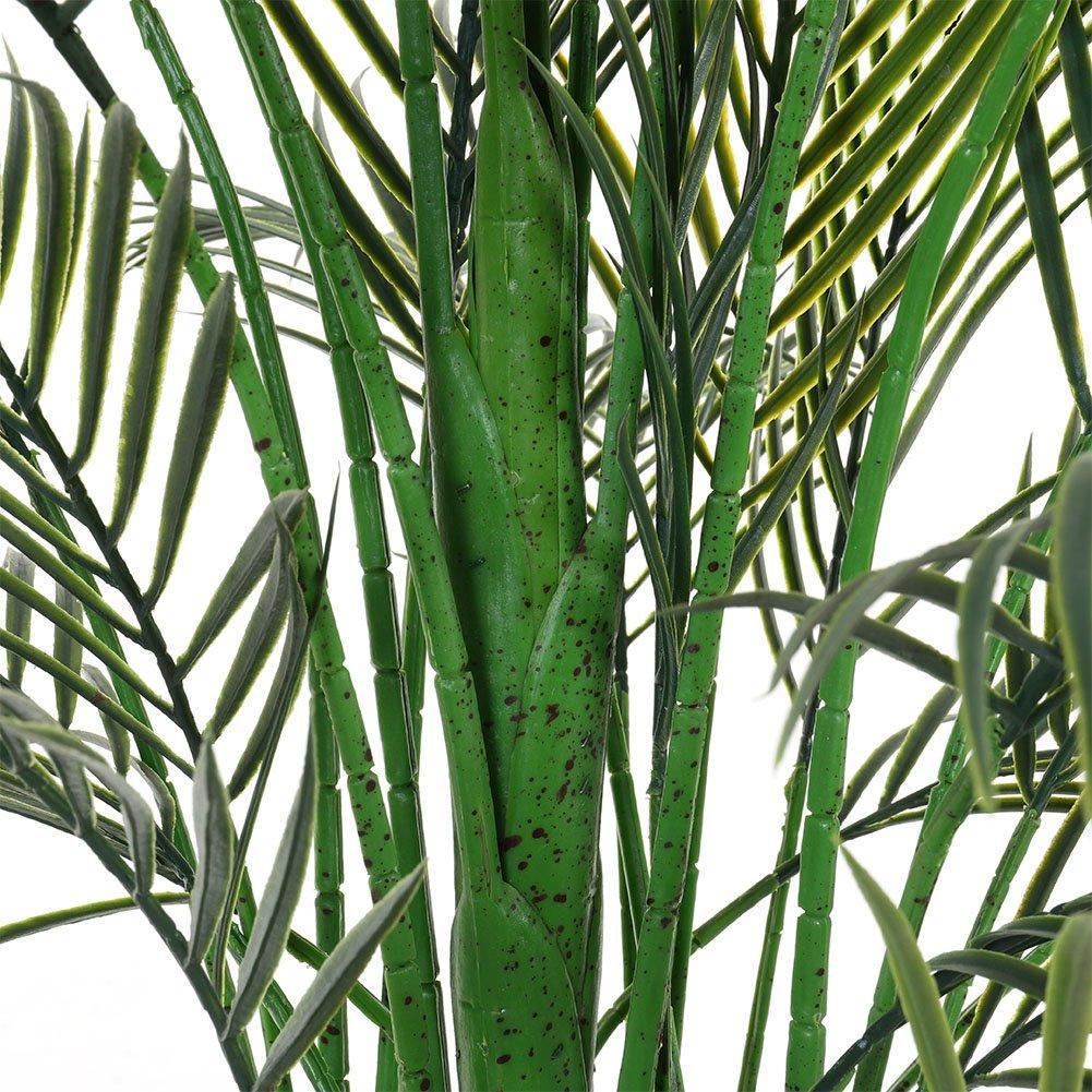 Green - LIFE IDEAS - Artificial Tall Potted Palm Tree Indoor Outdoor - 5