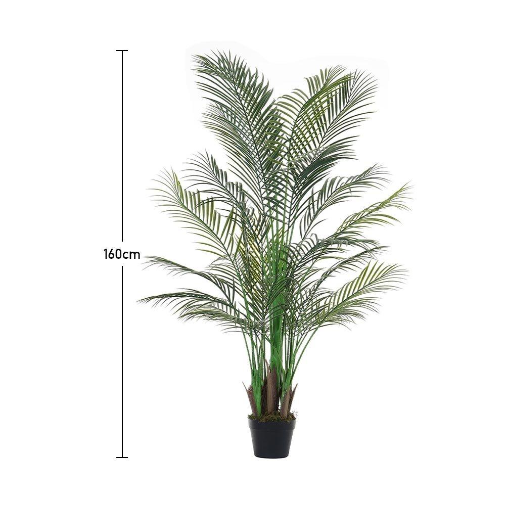 Green - LIFE IDEAS - Artificial Tall Potted Palm Tree Indoor Outdoor - 7