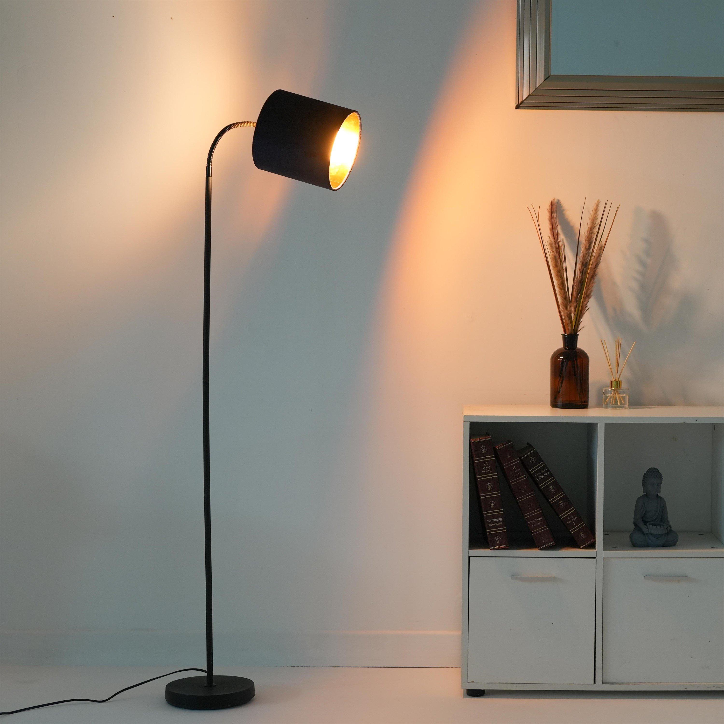 Navy - K Living - Hove Floor Lamp with Navy Shade - 3