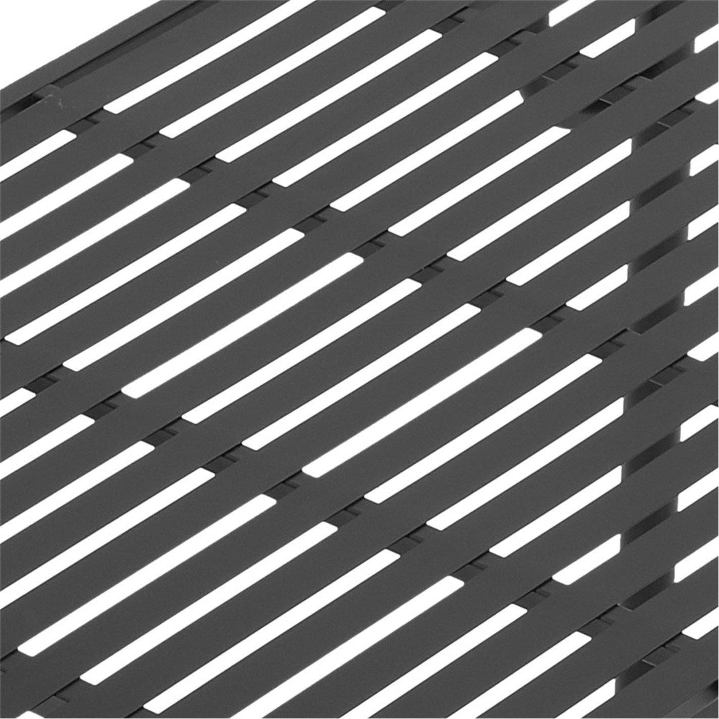 Black - Breeins - 1.2m Outdoor Garden Metal Table - 7