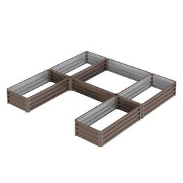 Breeins U-shaped Raised Garden Bed with 5 Compartments