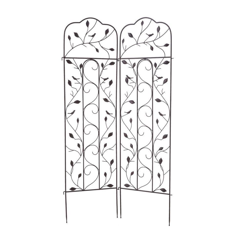 Black - Breeins - 2Pcs Garden Trellis for Climbing Plants - 3