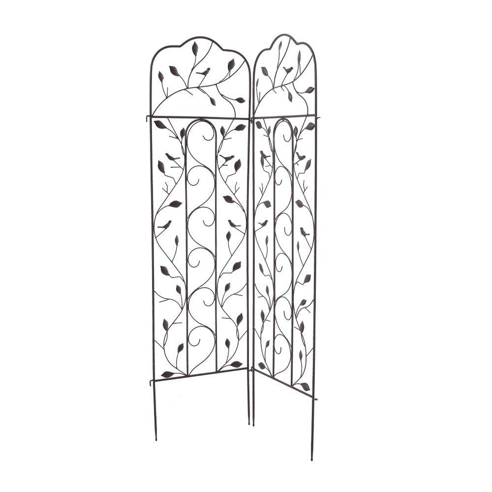 Black - Breeins - 2Pcs Garden Trellis for Climbing Plants - 4