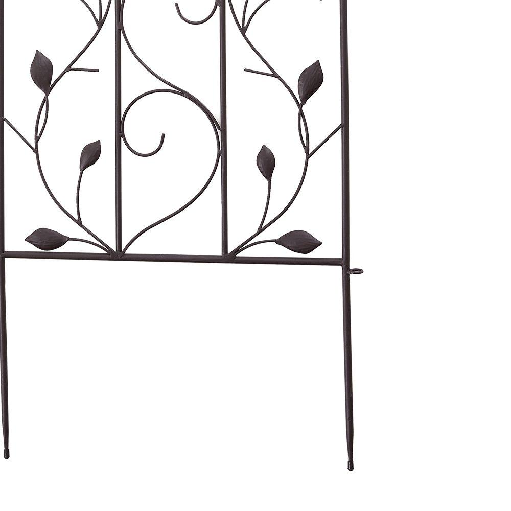 Black - Breeins - 2Pcs Garden Trellis for Climbing Plants - 7