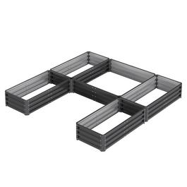 Breeins U-shaped Raised Garden Bed with 5 Compartments