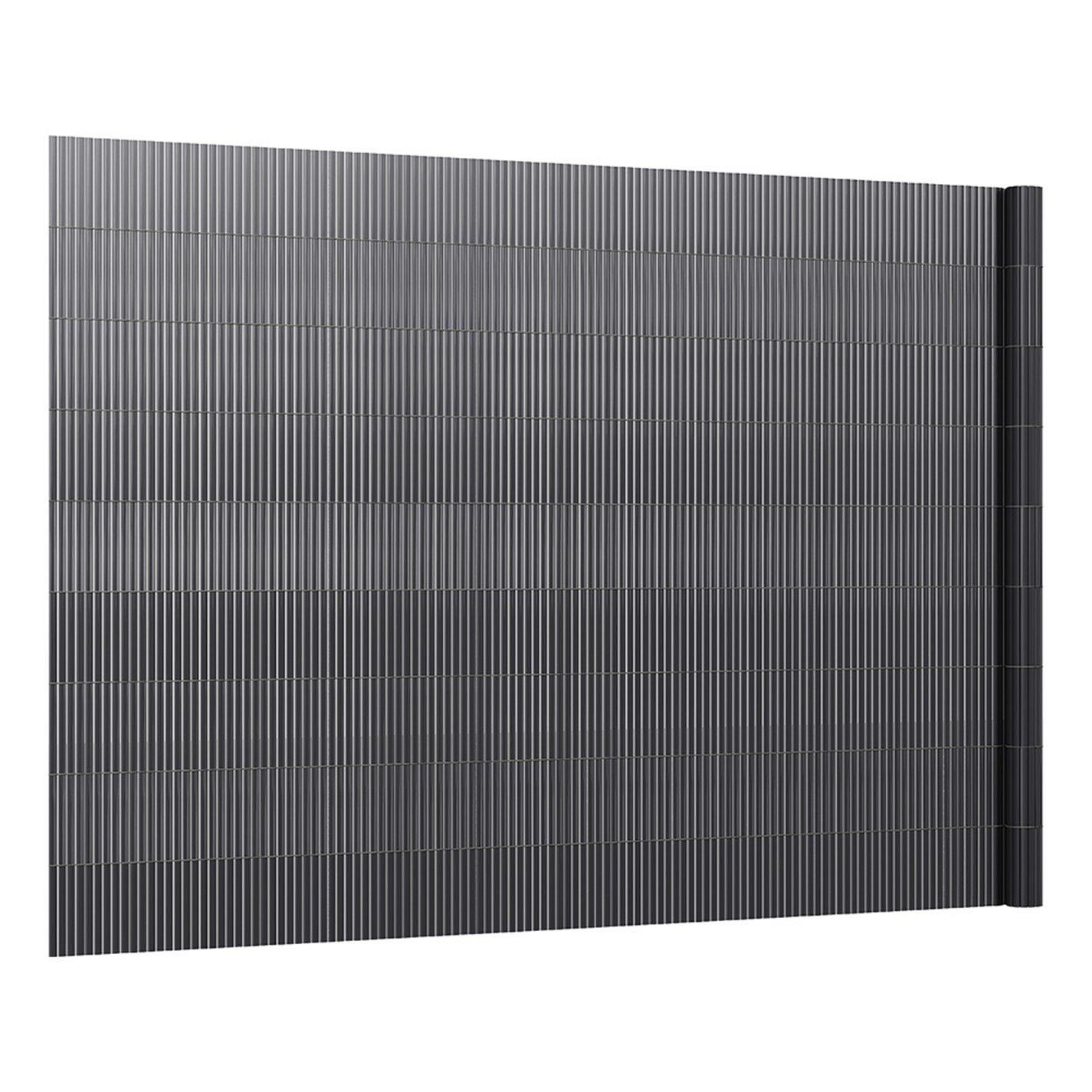 Grey - Breeins - 5 x 1.5m Waterproof PVC Privacy Screening Fence - 3
