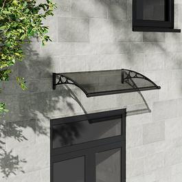 Breeins 120 x 80 x 23cm Outdoor Door Canopy Window Awning