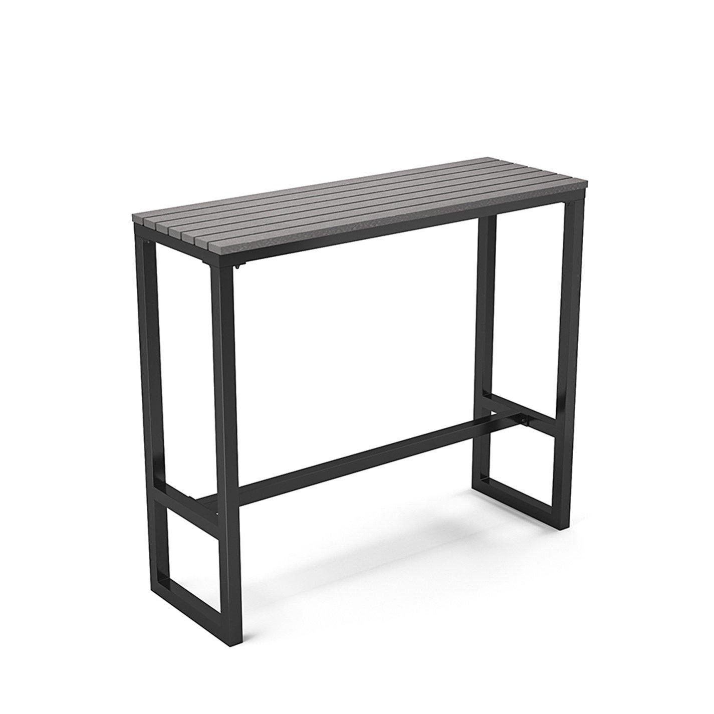 Grey And Black - Breeins - Modern Garden Bistro High Bar Table Grey - 3