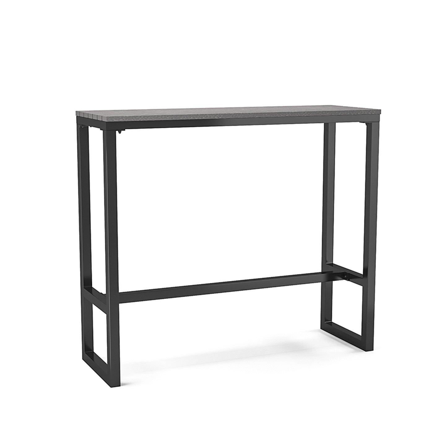 Grey And Black - Breeins - Modern Garden Bistro High Bar Table Grey - 4