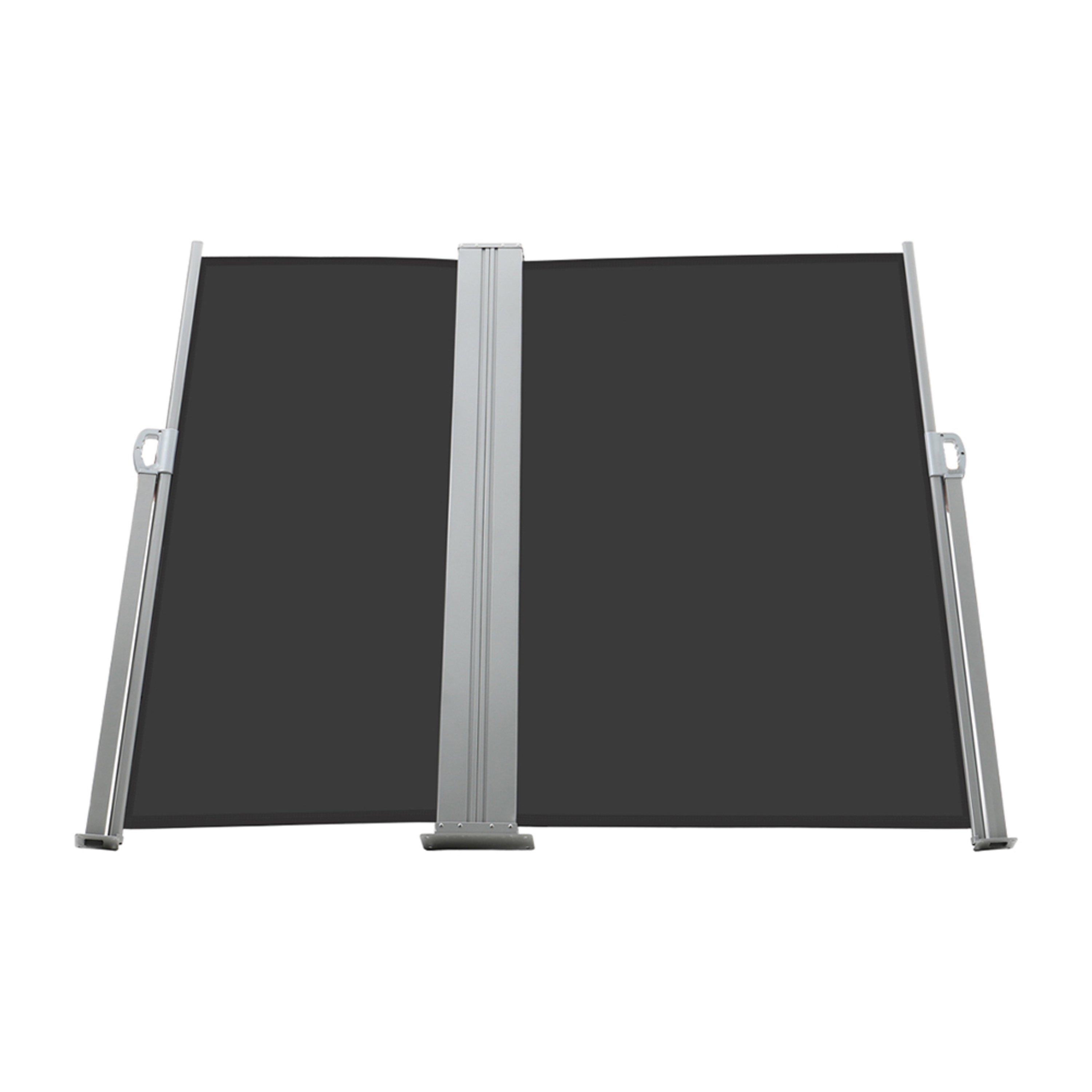 Grey - Breeins - Outdoor Retractable Privacy Side Awning - 5