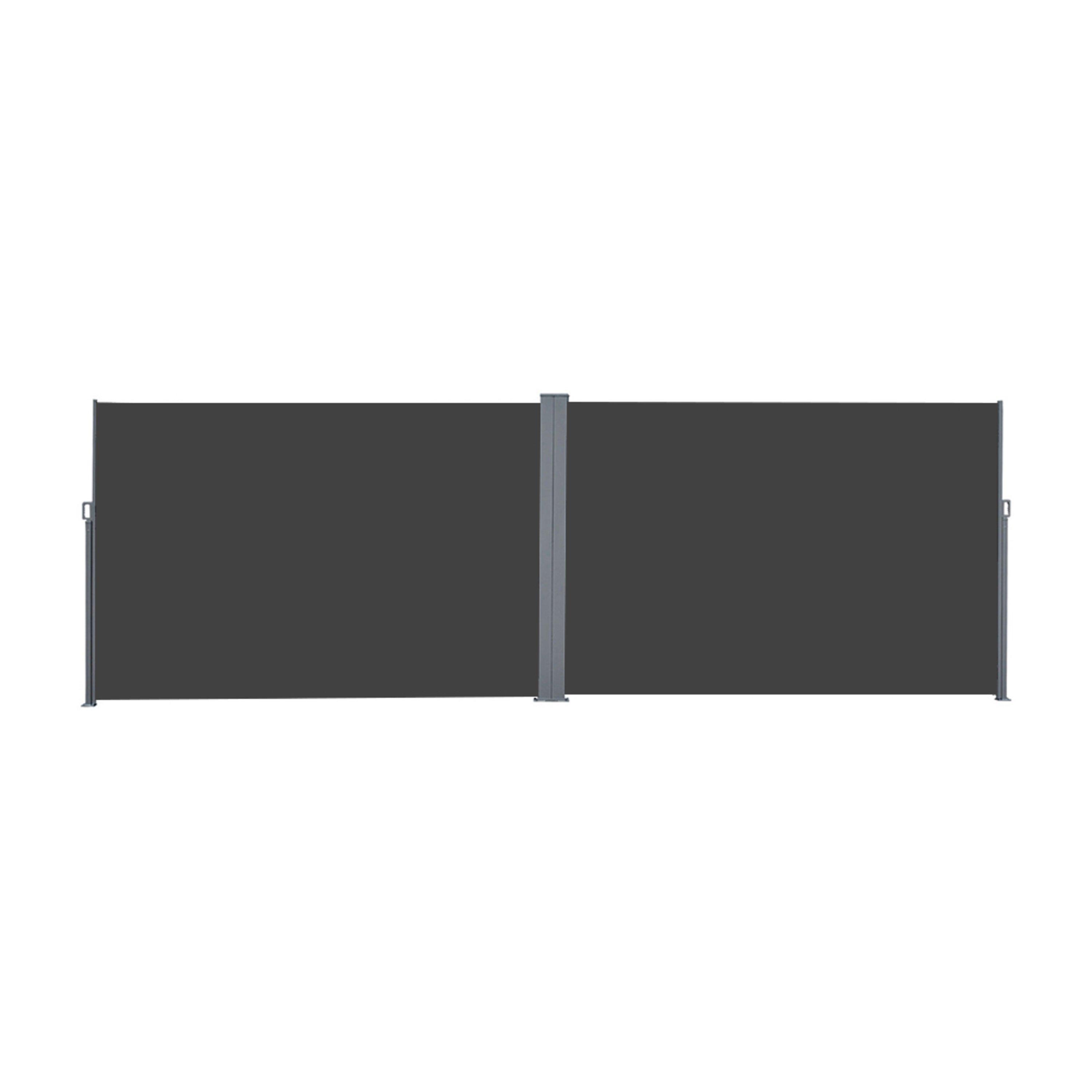 Grey - Breeins - Outdoor Retractable Privacy Side Awning - 6