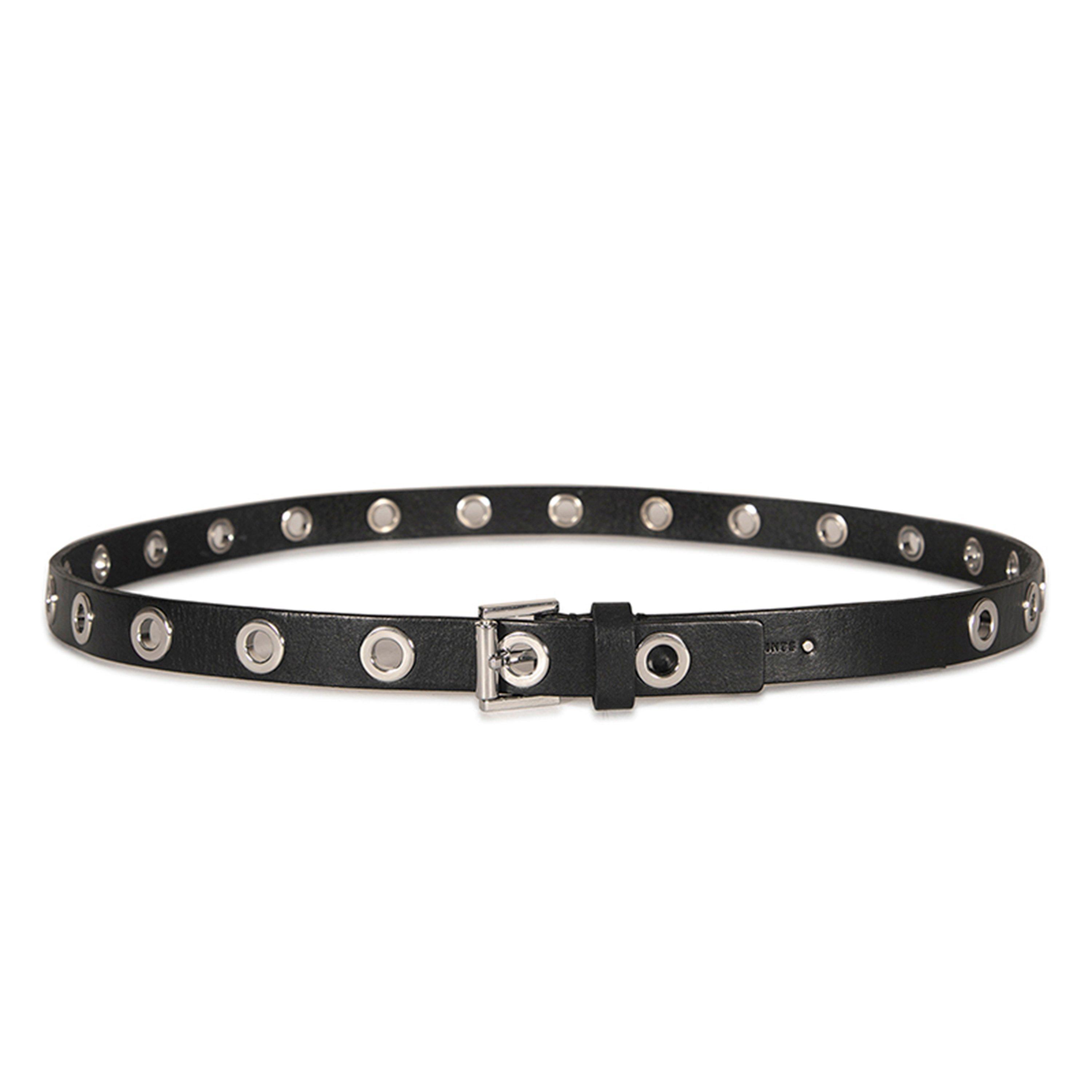 BLACK NICKEL - AllSaints - ALL SAINTS EYELET BELT - 2
