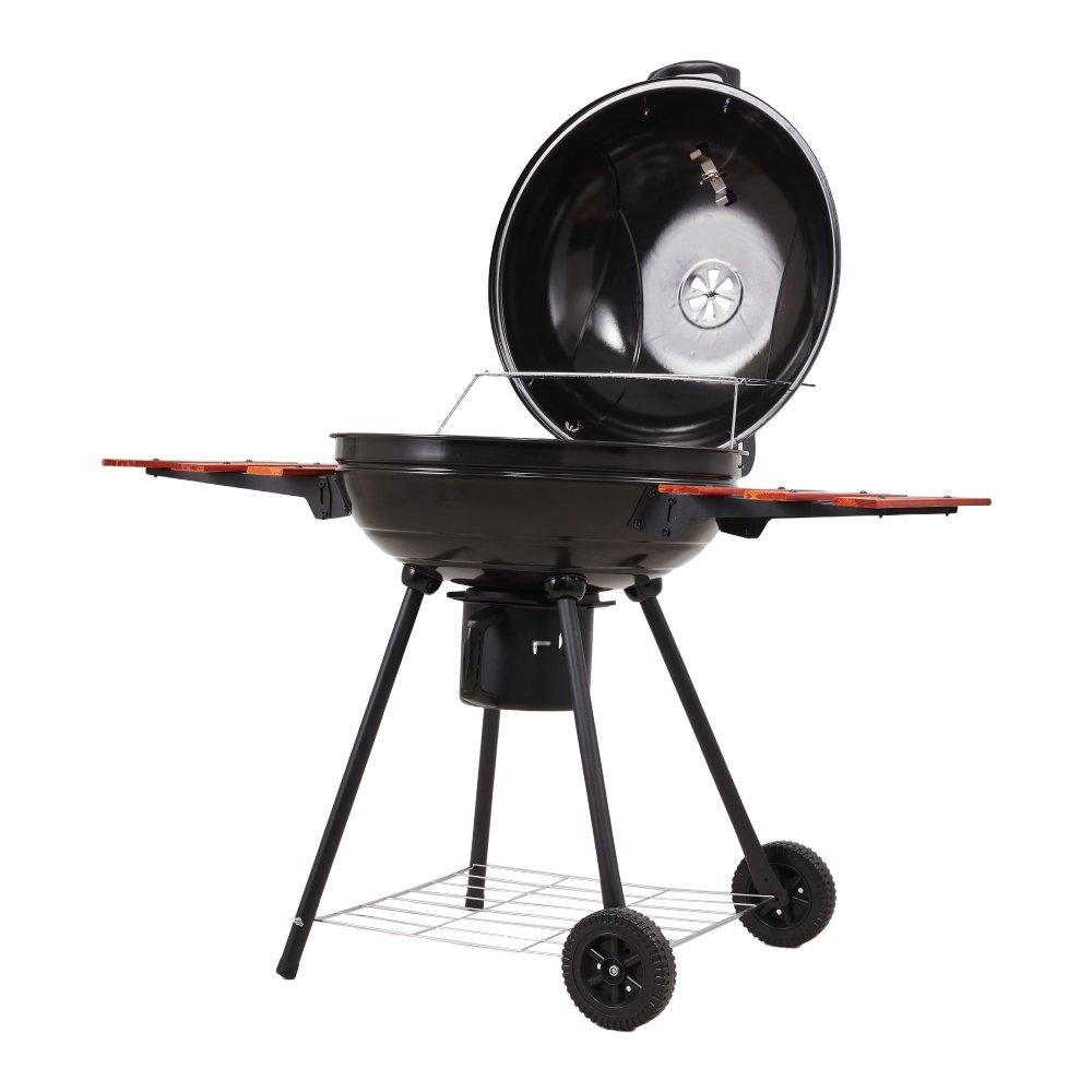 Black And Red - Breeins - Portable Kettle Charcoal BBQ Grill - 2