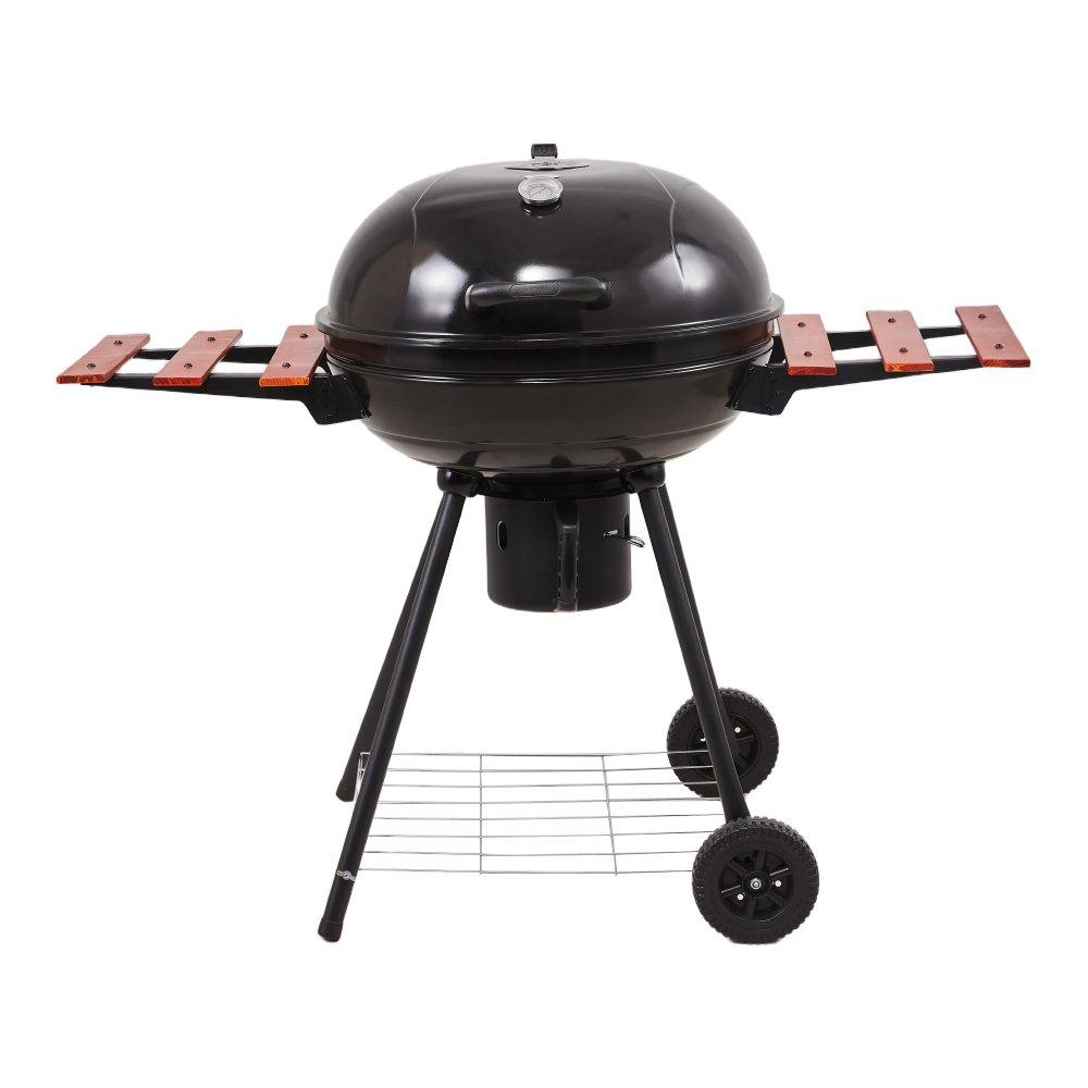 Black And Red - Breeins - Portable Kettle Charcoal BBQ Grill - 3