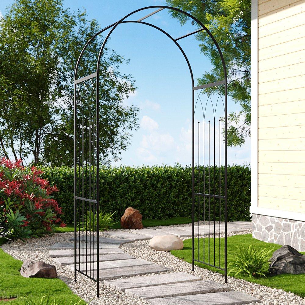 Black - Breeins - Multifunctional Iron Garden Arch - 2