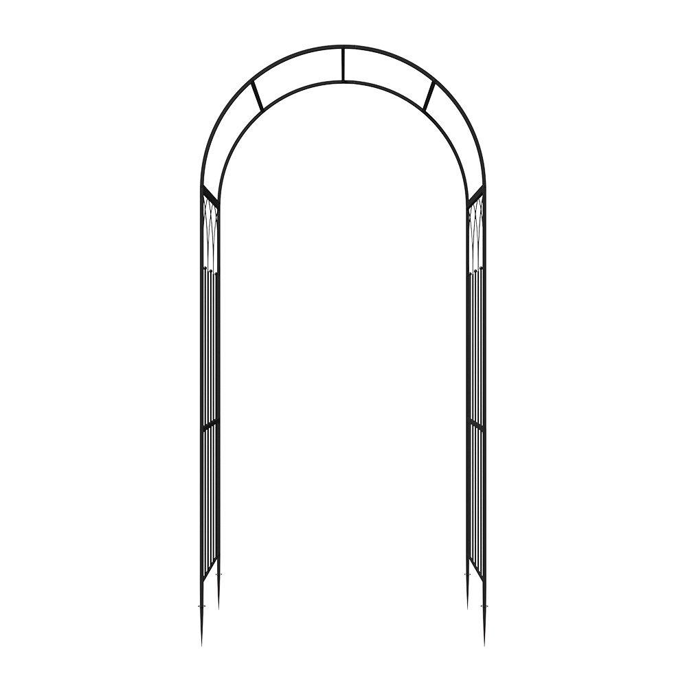 Black - Breeins - Multifunctional Iron Garden Arch - 3