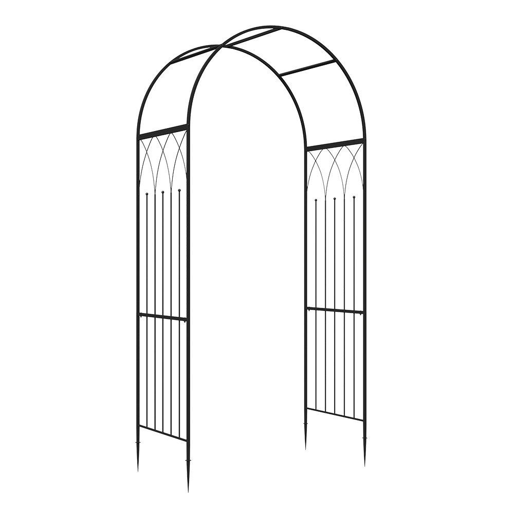 Black - Breeins - Multifunctional Iron Garden Arch - 4