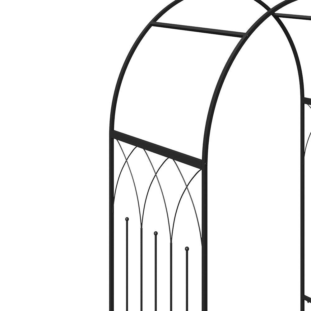 Black - Breeins - Multifunctional Iron Garden Arch - 6