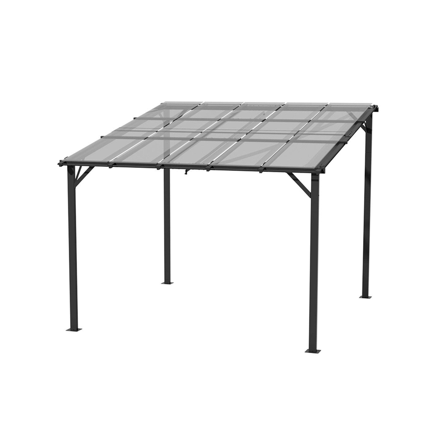 Grey - Breeins - Wall-Mounted Patio Canopy - 3