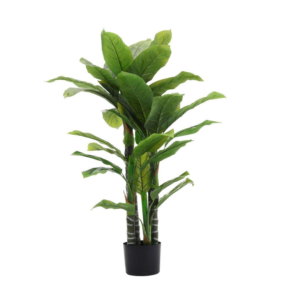 Green - LIFE IDEAS - 190cm Artificial Tropical Plant with Flowerpot - 2