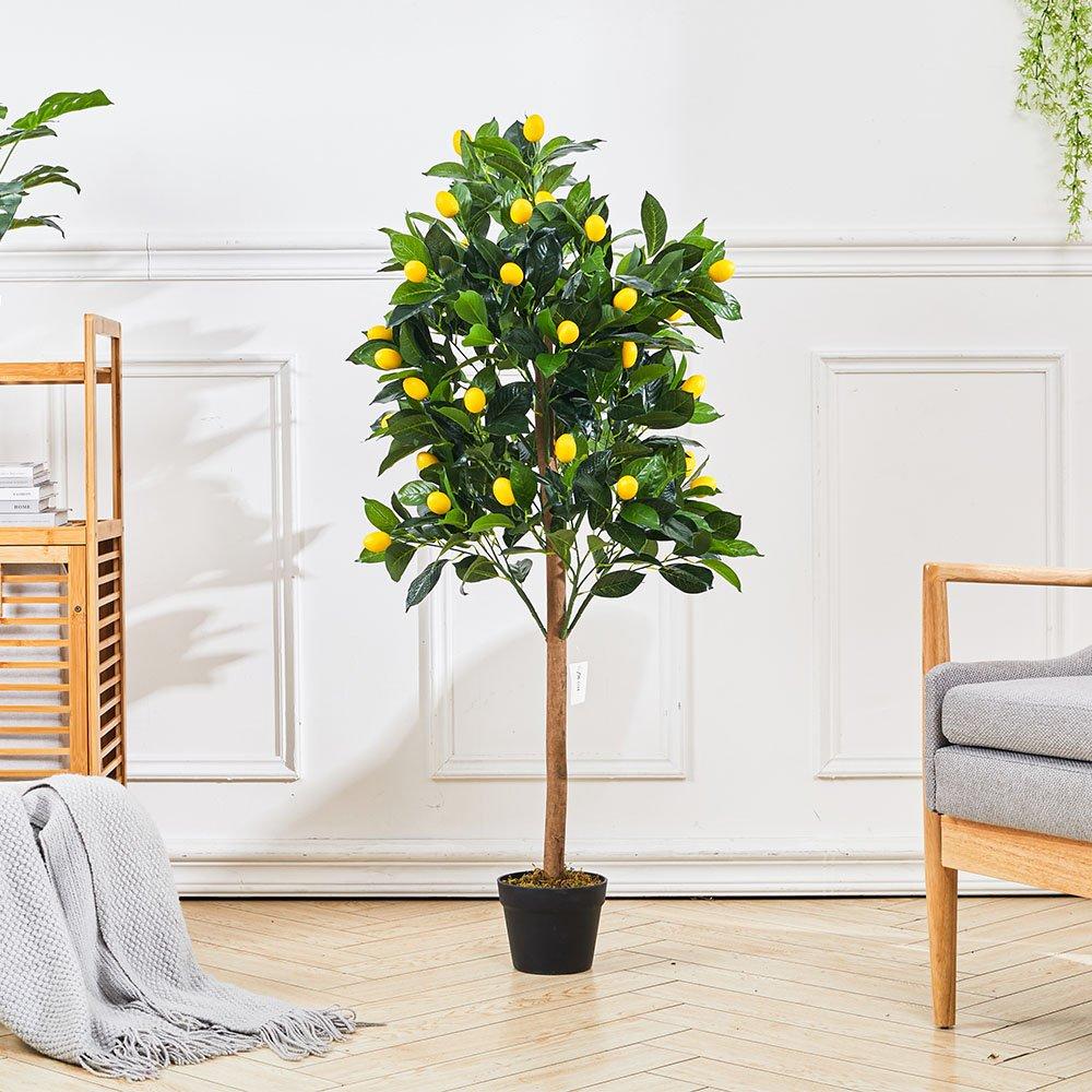 LIFE IDEAS 120cm Artificial Potted Lemon Tree