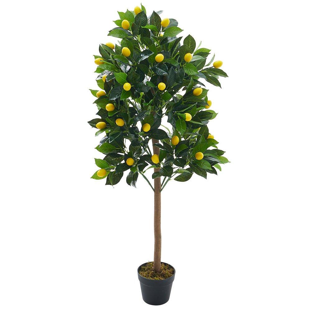 Green - LIFE IDEAS - 120cm Artificial Potted Lemon Tree - 3
