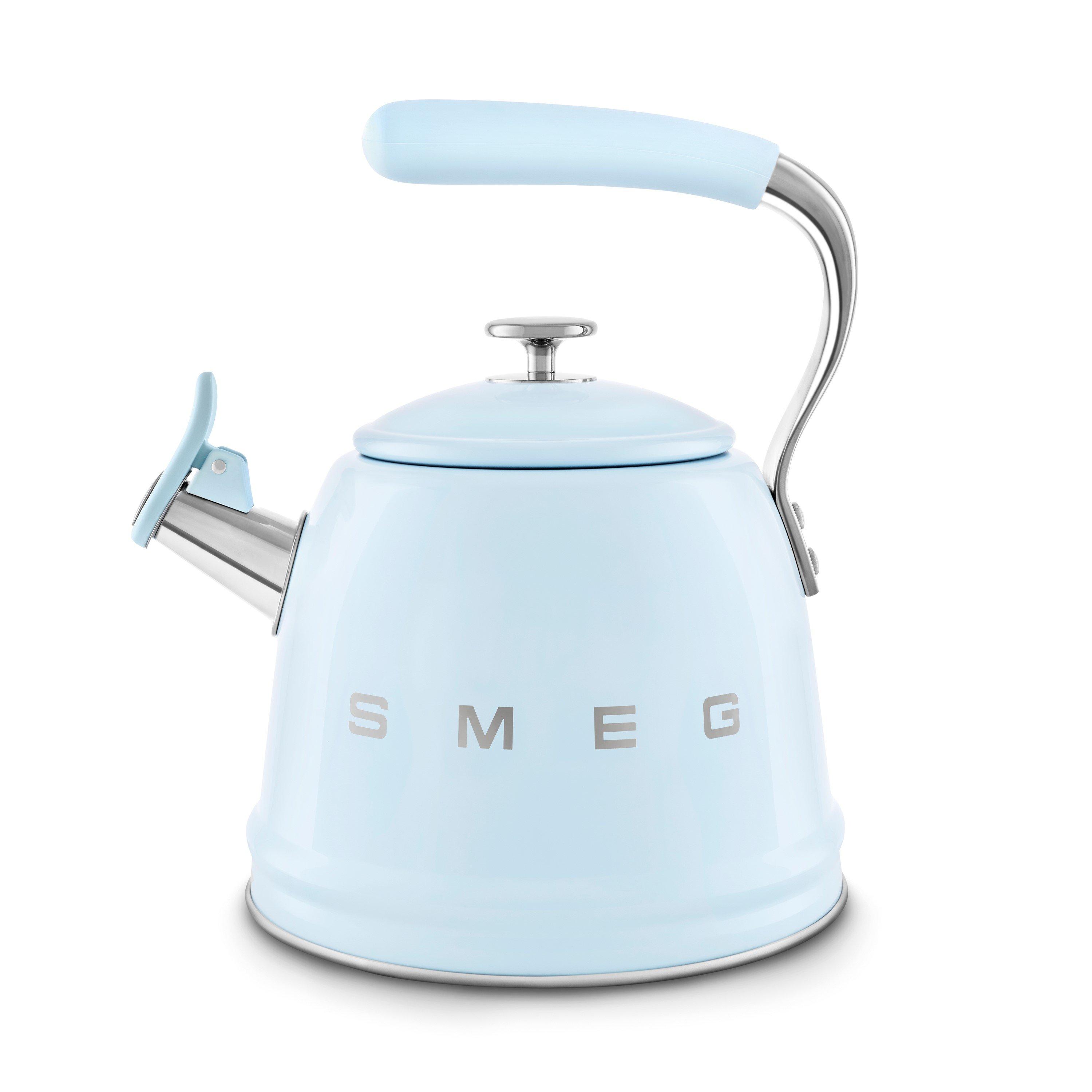 Smeg 50'S Style Whistling Kettle - Pastel Blue - Medium