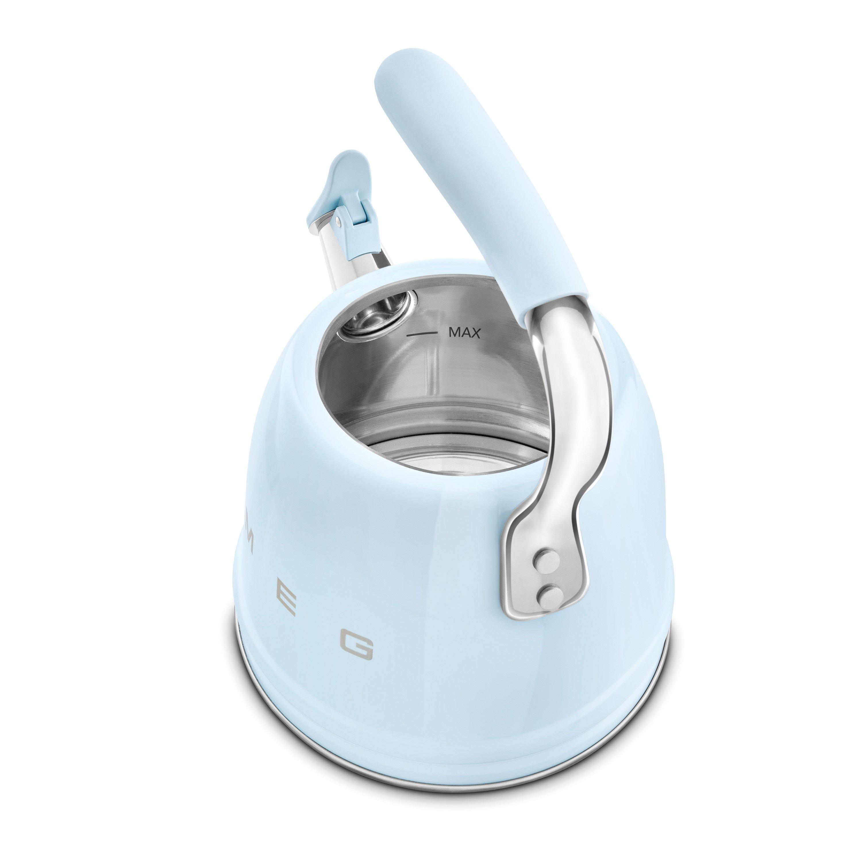 Pastel Blue - Smeg - Whistling Kettle in Pastel Blue - 7